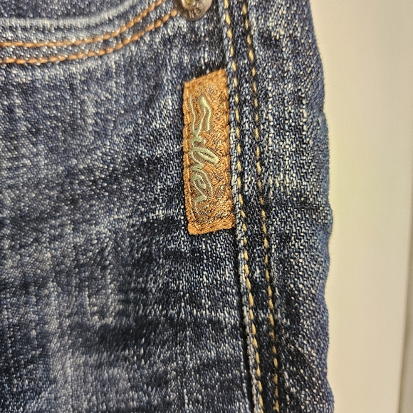 🥈SILVER Jeans Size 34 (western glove works Jasmine) - Picture 4 of 16